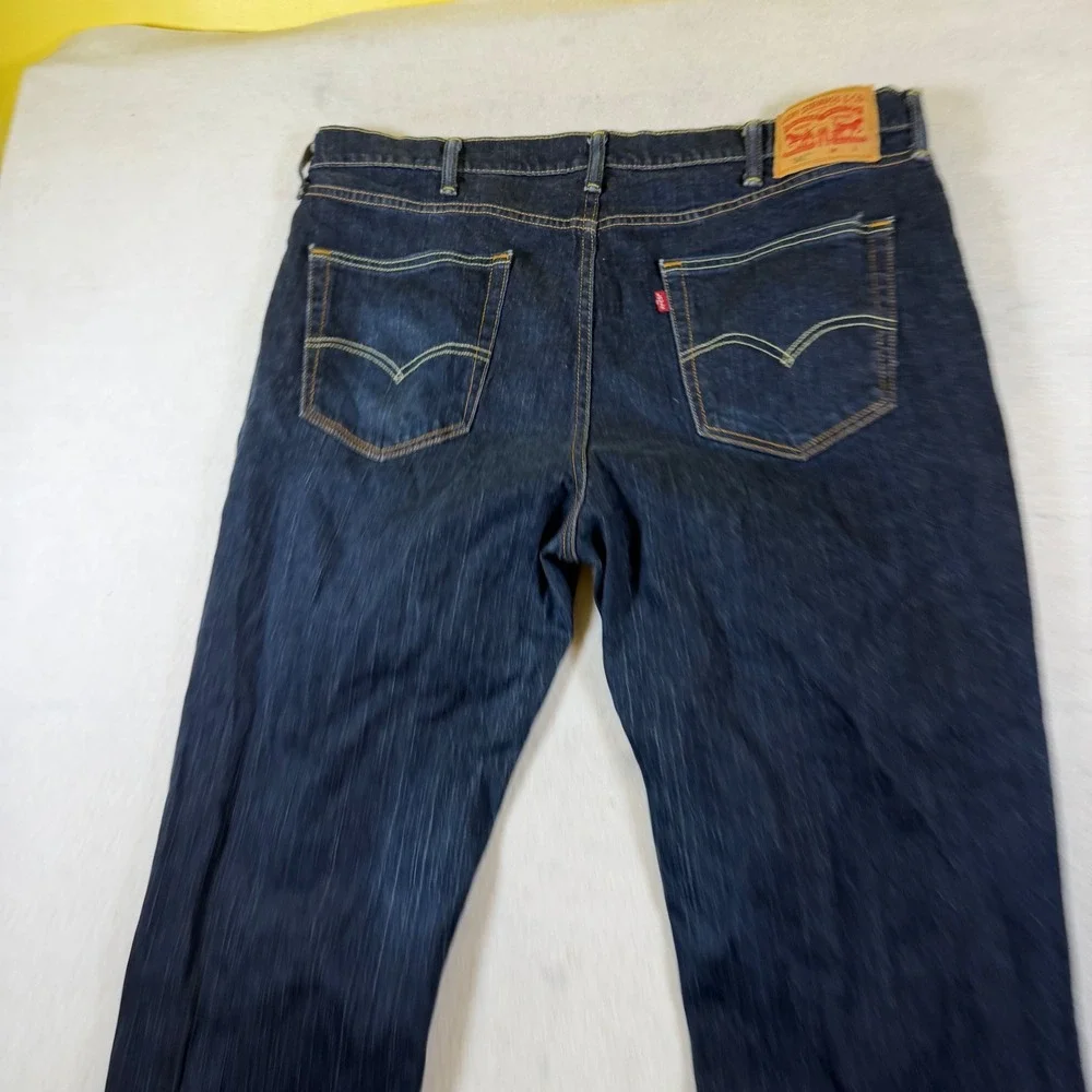 Levis 541 Athletic Taper Mens Jeans Dark Indigo‎ Blue Denim W42 L34 18757-0000